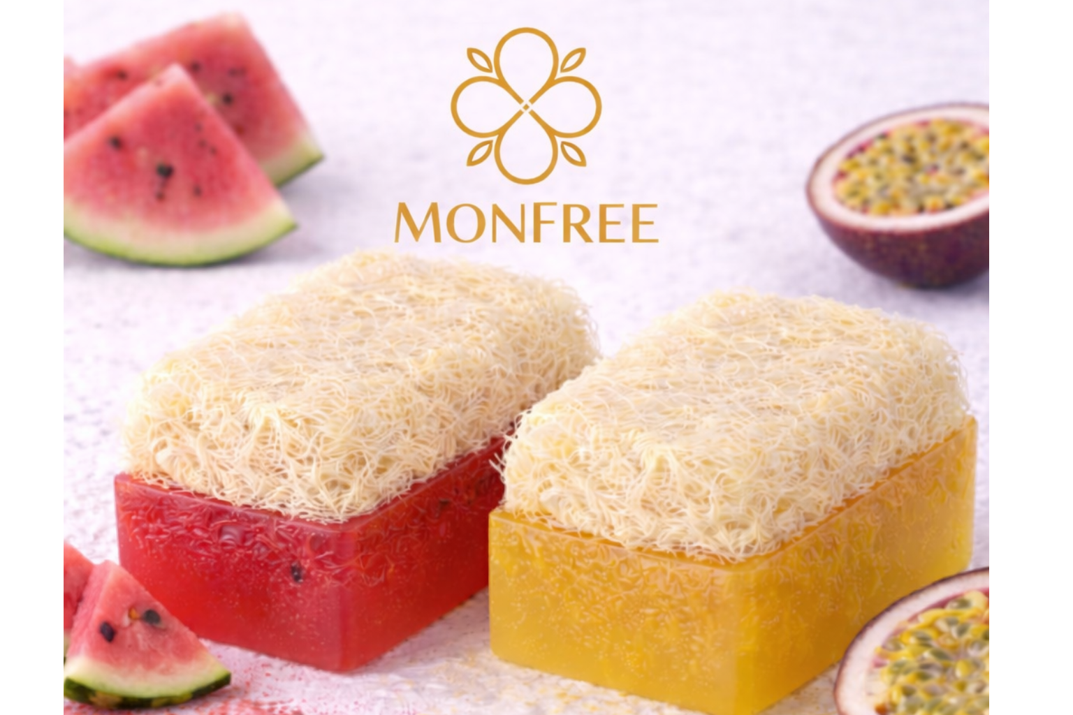 Combo 2 - Vegano Bucha Sabonete Vegano Esfoliante melancia + maracujá– Corporal – 120g