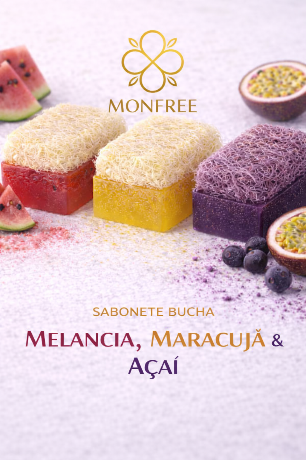 Combo 2 - Vegano Bucha Sabonete Vegano Esfoliante melancia + maracujá– Corporal – 120g - Imagem 4